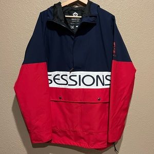 Mens sessions chaos snowboard jacket NWOT